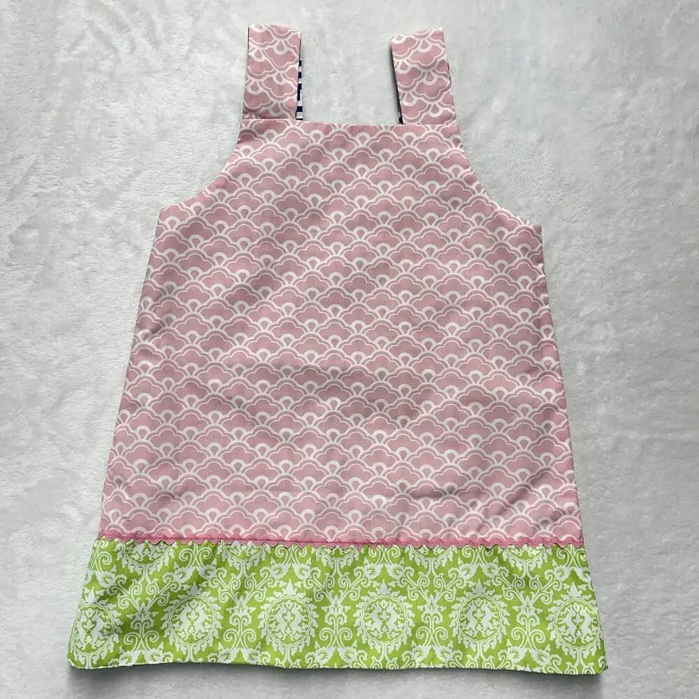 Reversible Dress Toddler Girls 4/5T Nautical Beach Summer Spring‎ Bunny Ric Rac